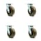 Service Caster 6 Inch High Temp Phenolic Swivel Caster Set with Roller Bearing and Swivel Lock SCC-30CS620-PHRHT-BSL-4 - alternate 1